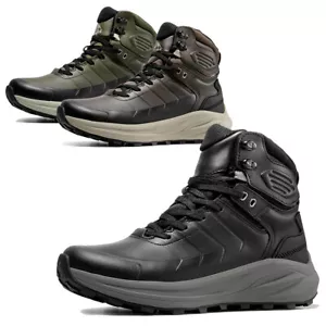 NORTIV 8 Men's Waterproof Hiking Boots Lightweight Non-Slip Outdoor Ankle Boots - Picture 1 of 14