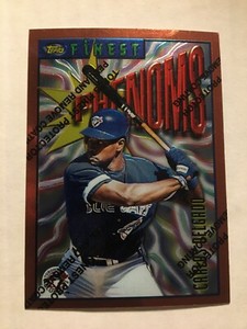 1996 Topps Finest Bronze Phenoms #30 Carlos Delgado Rookie Baseball Card