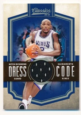 MITCH RICHMOND 2009-10 CLASSICS DRESS CODE #21 SP JERSEY PATCH KINGS #058/199 - Image 1 of 2