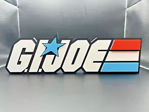 G.I. Joe Logo Schild Display | 3D Wand Schreibtisch Regal Kunst - Bild 1 von 4