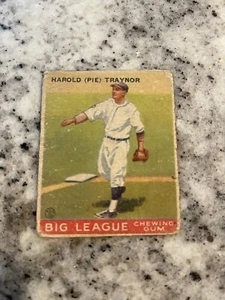 1933 GOUDEY HAROLD PIE TRAYNOR #22 HALL OF FAME PIRATES ROOKIE RC - Picture 1 of 3
