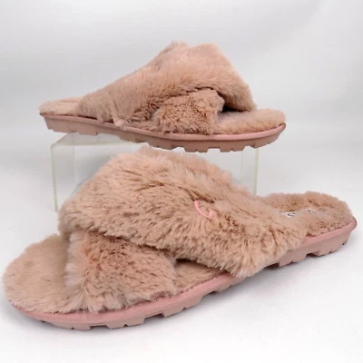 Sandalias GUESS Comffy Esponjosas Mujer Acogedoras Zapatilla Talla 11.0 M Rosa Usadas Una Vez Foto 1 de 4