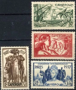 Kamerun 1937 Paris Internationale Expo MH (SC# 218, 220-222) - Bild 1 von 1
