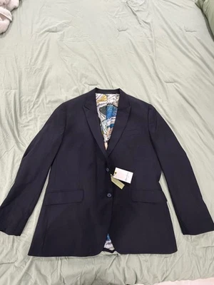 Abrigo Blazer Chaqueta Deportivo Robert Graham Azul Marino Para Hombre Talla 46 Foto 1 de 4