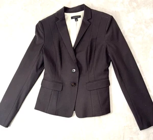 Ann Taylor Gr. 2 Braun Blazer Jacke Einreiher LIned Business - Bild 1 von 7