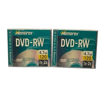 Memorex 4.7 GB 120 min DVD-RW 3202-5515 In Original Packaging - Image 1 of 4