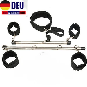 DE Roleplay leg Spreizstange mit Hand Fuß Metall Fesseln Stange Handfesseln - Bild 1 von 12