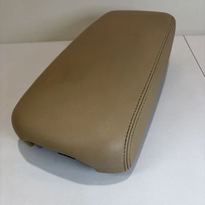 2009-2014 Nissan Maxima Center Console Beige Leather Armrest Lid OEM - Image 1 of 4
