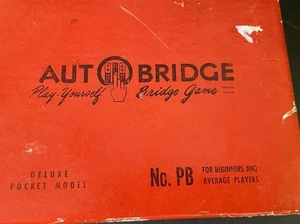 Auto Bridge Play Yourself Game Original Box Vintage - Picture 1 of 7