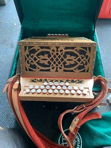 Castagnari Dony Melodeon Accordion - With Hard Case And 2 Straps - - Picture 1 of 10