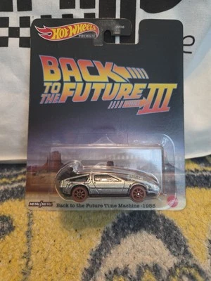 Hot Wheels FLD25 1:64 Back To The Future III Time Machine 1955 - Silver (HCP22) - Image 1 of 2