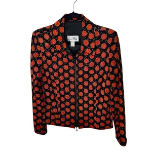 Joseph Ribkoff Jacke schwarz und rot Punkte abstrakt gemustert 12 - Bild 1 von 10