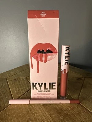 Kit de labios Kylie Cosmetics #500 Kristen para mujer lápiz labial líquido mate + delineador de labios Foto 1 de 3