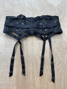 Cintura giarrettiera Victoria's Secret Dream Angels Luxe Lingerie taglia M/L nera - Foto 1 di 9