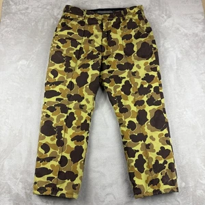 Vintage Cabelas Duck Jagdhose Herren 38 (37x28) Froschleder Camouflage gefüttert Goretex USA - Bild 1 von 11