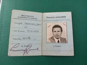 Olivetti ICO Estabimento Di Pozzuoli Neapel Karte Selten. - Bild 1 von 2