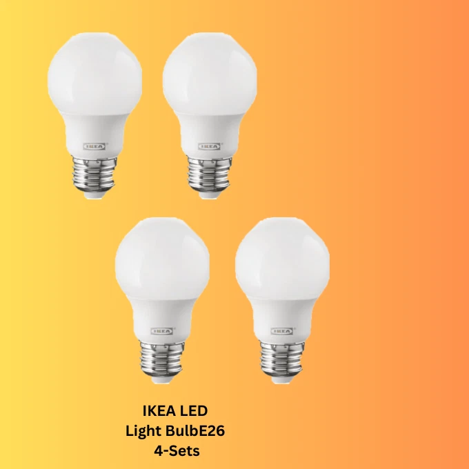 4 Pack IKEA RYET LED E26 - Long Lasting 15000hr - 600 Lumen - Energy Saving - Image 1 of 1
