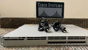 CISCO WS-C3850-12XS-E 12-Port 10Gb SFP+ 2x 350WAC PSU 3850 - Picture 1 of 5
