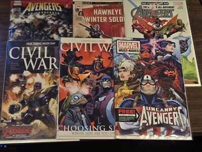LOT OF 50 AVENGERS COMICS! / HAWKEYE / CAPTAIN MARVEL / #1 ISSUES / BLOODLINE - Image 1 of 4