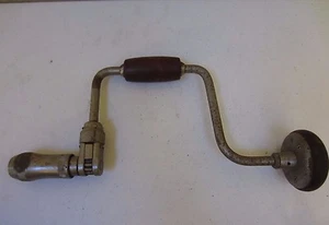 Antique Primitive Dunlap Hand Drill Crank Carpenter Tool Auger  - Picture 1 of 5