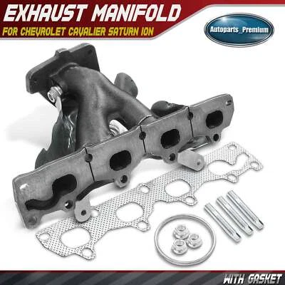 Exhaust Manifold w/ Gasket for Chevrolet Cavalier 2002-2005 Saturn Ion 2003-2007 - Image 1 of 4