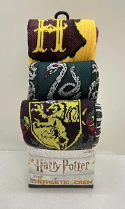 Harry Potter 3 Pair of Crew Socks Shoe Size 8-12 New - Picture 1 of 4