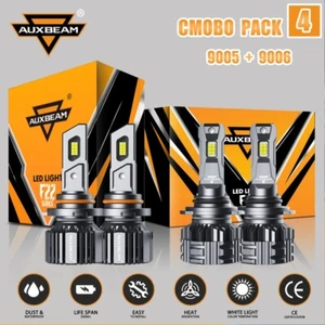 AUXBEAM F22 + F15 LED Headlights 6500K High Low Beam for Toyota RAV4 1998-2012 - Picture 1 of 12