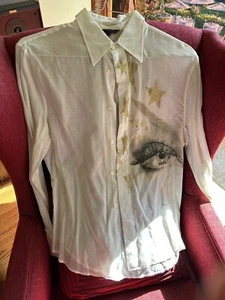 Roberto Cavalli Men’s Authentic sheer shirt Italian Size LARGE EXCELLENT - Picture 1 of 10