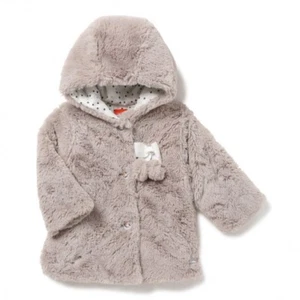 C - Manteau Fourrure Gris Renarde Aubain Un Amour de Marese Taille 1 M Neuf - Imagen 1 de 8