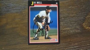 1991 SCORE JAY BELL AUTOGRAPHED BASEBALL CARD - Picture 1 of 2