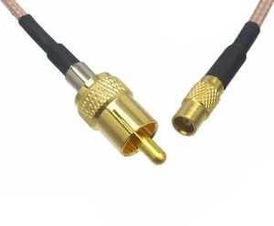 1~6M MCX Female to RCA Male RF Coaxial RG179 75Ω Cable HD-SDI 3G CCTV DVR Camera - Picture 1 of 2