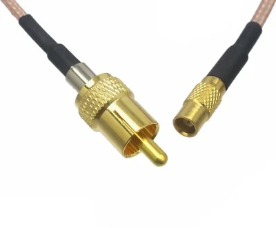 1~6M MCX Female to RCA Male RF Coaxial RG179 75Ω Cable HD-SDI 3G CCTV DVR Camera - Image 1 of 2