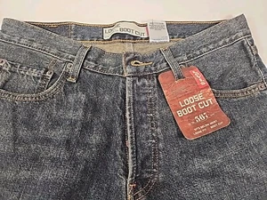 Neu mit Etikett Levi’s 567 lockerer Bootcut Vintage Y2K 30 x 32 Herrenjeans selten KNOPF VORNE - Bild 1 von 19