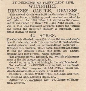Devizes Castle Wiltshire 1914 a la venta  - Imagen 1 de 1