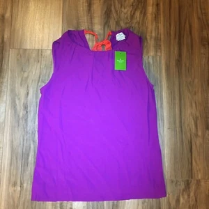 Kate Spade Selena Sleeveless Top Bajarose (Purple) Women's Size XSmall $125 - Picture 1 of 2