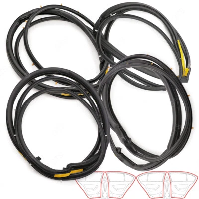 套装门橡胶密封条 Weatherstrip 适合丰田卡罗拉 AE90 92 1987 1990 — 第 1/4 张图片
