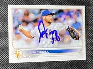 Tylor Megill New York Mets Signed Auto 2022 Topps #134 ~ COA - Picture 1 of 3