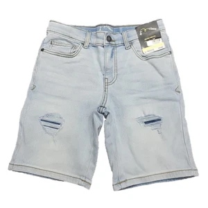 Art Class Boys Summer Destructed Bermuda Jean Shorts Size Medium 8 Blue - Picture 1 of 10