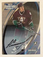 2002-03 Be A Player BAP Signature Series Autographs Alexei Smirnov Auto #184
