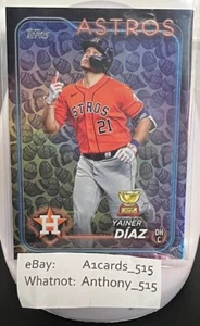 Yanier Diaz - 2024 Topps Series One - Eggs Parallel! Houston Astros! - Picture 1 of 3
