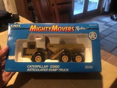 ERTL #2431 MIGHTY MOVERS CATERPILLAR  D350D ARTICULATED DUMP TRUCK 1/50 DIECAST - Image 1 of 4