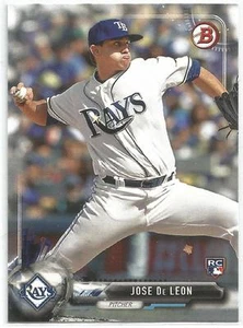Jose De Leon Tampa Bay Rays 2017 Bowman Rookie Card - Picture 1 of 2