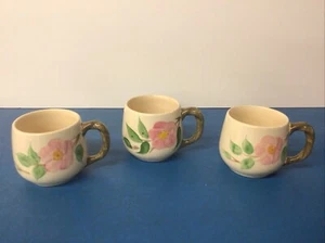 Franciscan Desert Rose Small Mugs Cups SET of 3 Made In England Vintage - Picture 1 of 6