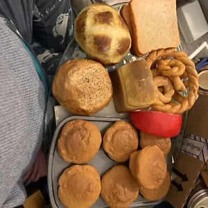 Large Lot Artificial Bread slices/muffins/rolls/ cheese Realistic Food Display - Picture 1 of 6