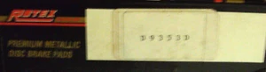 Juego de pastillas de freno de disco delanteras, semimetálicas - Rotex D9353D - Imagen 1 de 1