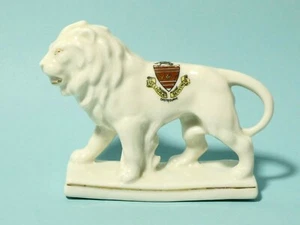 Eastbourne Unbranded German Crested China Ornament LION shape - Picture 1 of 9