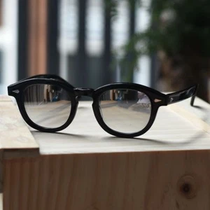 Johnny Depp black sunglasses mens black glasses mirror gradient glass glasses - Picture 1 of 6