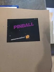 Pinball Instruction Booklet ONLY Nintendo NES Manual Replacement - Picture 1 of 3