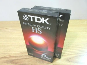 TDK HS VHS KASSETTEN 6 STD. MENGE 2 NEU VERSIEGELT PREMIUM QUALITÄT T-120 - Bild 1 von 2