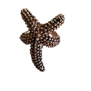 Copper Coloured Starfish Wrap Around Ring. Vintage Beachcore Ocean Life - Picture 1 of 3